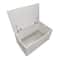 Badger Basket White Flat Bench Top Toy & Storage Box